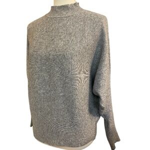 Gray Mock Neck Sweater